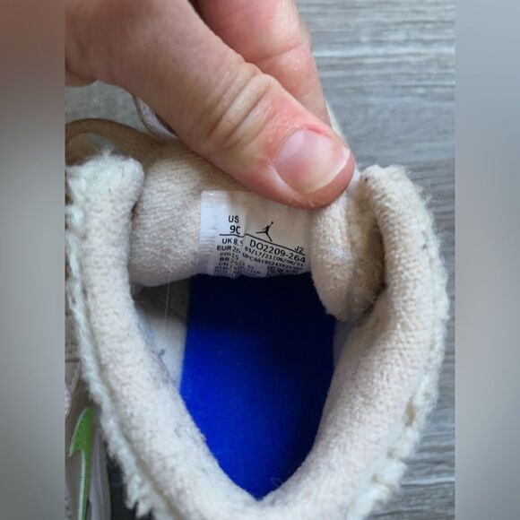 Nike Air Jordan Sneakers Sherpa Fleece Multi Color Beige Kids Toddler Size 9C - Picture 12 of 16